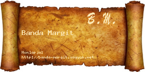 Banda Margit névjegykártya